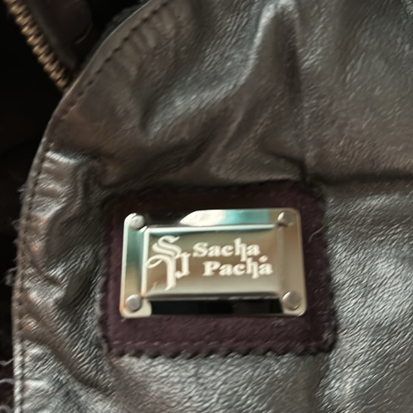 Sacha Pacha brown fur and shearling coat L - Picture 10 of 10